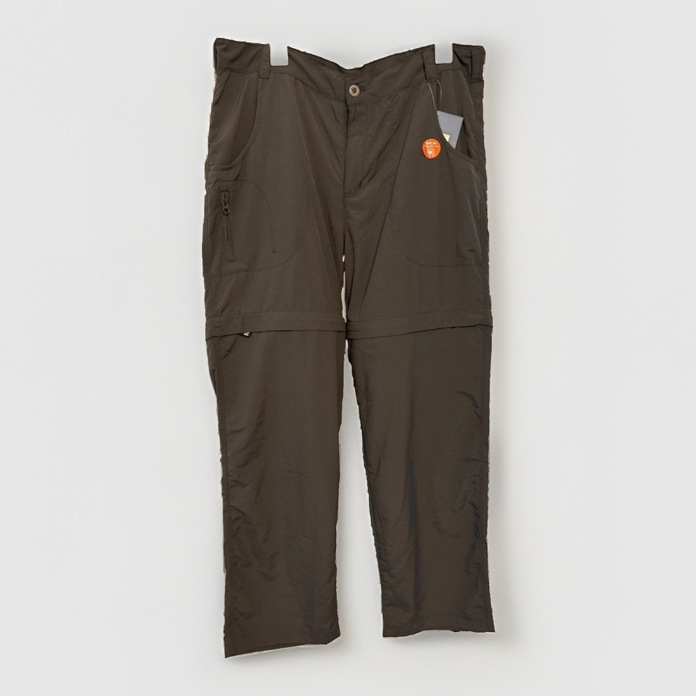 White Sierra Sierra Point Women 1X Convertible Pants Caviar Gray UPF 30 X9505WX